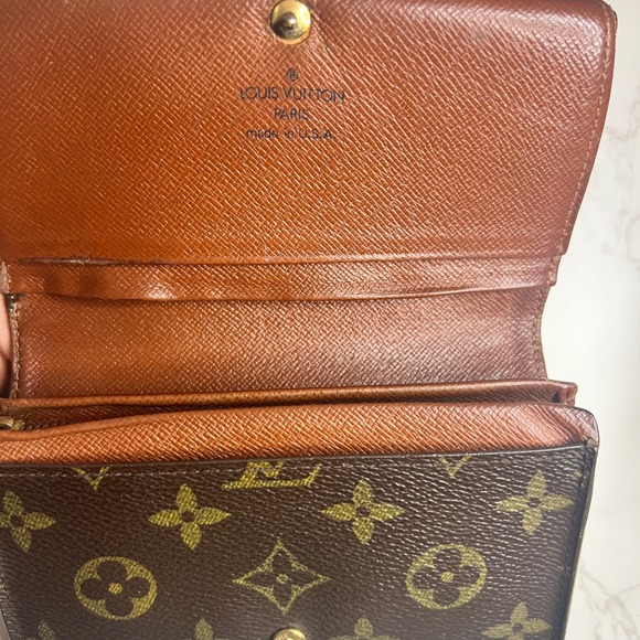 Louis Vuitton Monogram Canvas Tresor Wallet Vintage Brown Made in USA - Picture 11 of 13